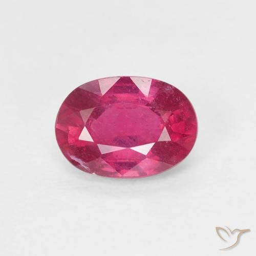 1.15ct Natürlicher Hellrot Rubin, Oval, VS, Photo A