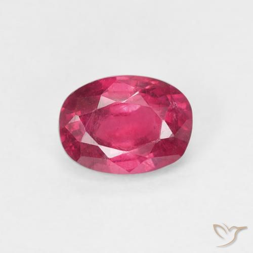 1.13ct Natürlicher Hellrot Rubin, Oval, VS