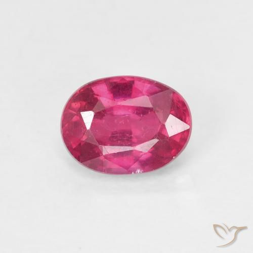 1.05ct Natürlicher Hellrot Rubin, Oval, VS