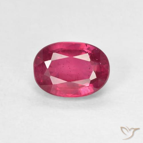 1.26ct Natürlicher Tiefes rötliches Rosa Rubin, Oval, VS