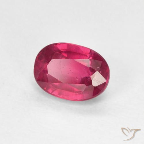 9,17 ctw natürlicher Tiefes rötliches Rosa Rubin, Oval, VS