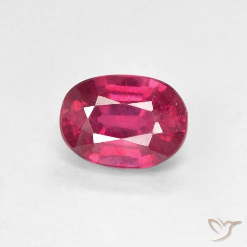 1.30ct Natürlicher Hellrot Rubin, Oval, VS