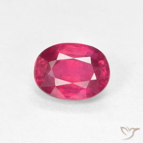 1.18ct Natürlicher Hellrot Rubin, Oval, VS