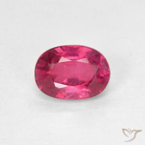 1.09ct Natürlicher Hellrot Rubin, Oval, VS