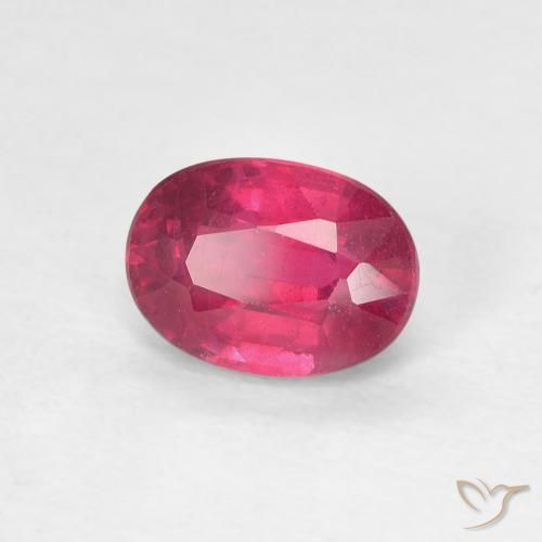 9,17 ctw natürlicher Tiefes rötliches Rosa Rubin, Oval, VS