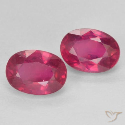 2.77 ct natürliche Hellrot Rubin-Edelsteine, Oval, VS