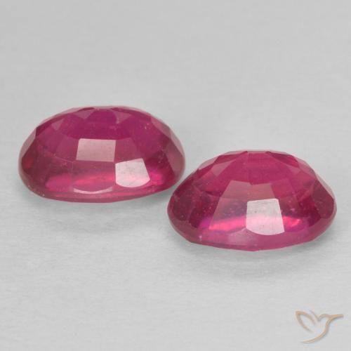 2.77 ct natürliche Hellrot Rubin-Edelsteine, Oval, VS