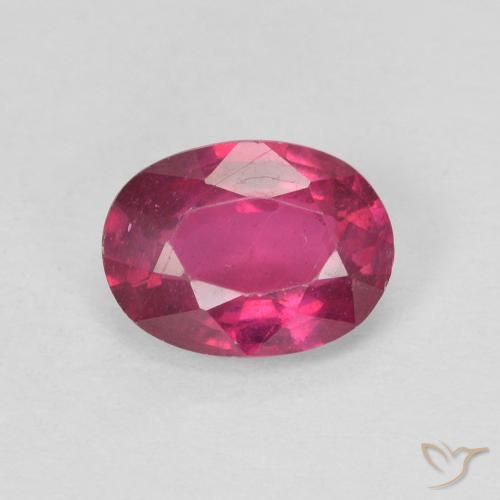 1.09ct Natürlicher Hellrot Rubin, Oval, VS