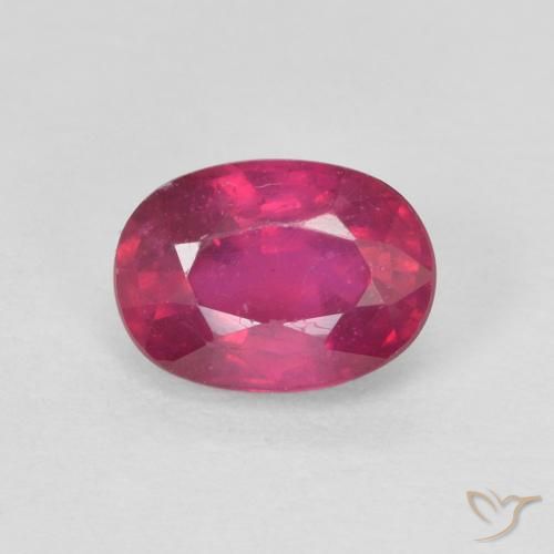1.33ct Natürlicher Hellrot Rubin, Oval, VS