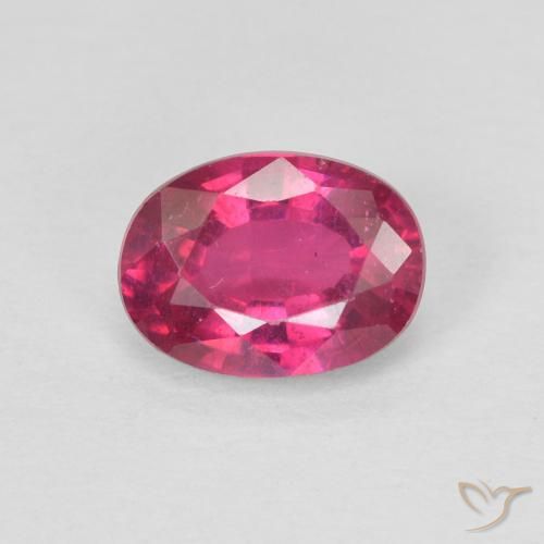 1.17ct Natürlicher Hellrot Rubin, Oval, VS