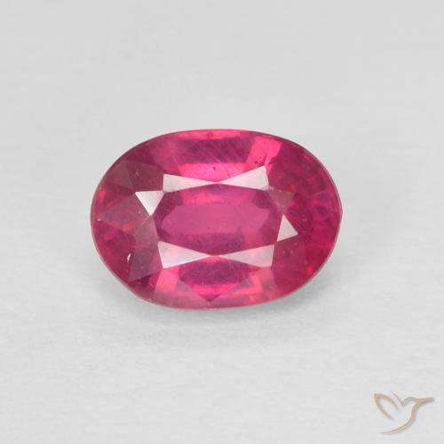 1.21ct Natürlicher Hellrot Rubin, Oval, VS