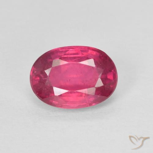 1.20ct Natürlicher Hellrot Rubin, Oval, Lichtundurchlässig