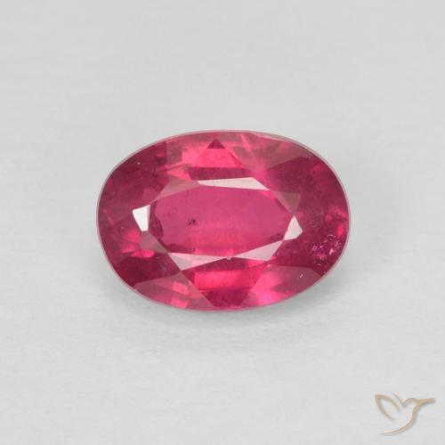 1.16ct Natürlicher Hellrot Rubin, Oval, VS