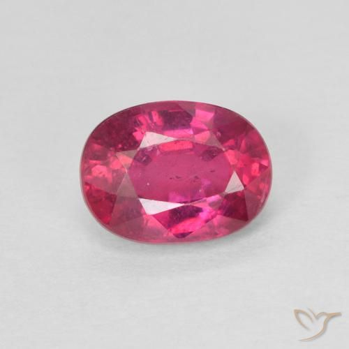 1.16ct Natürlicher Hellrot Rubin, Oval, VS-SI