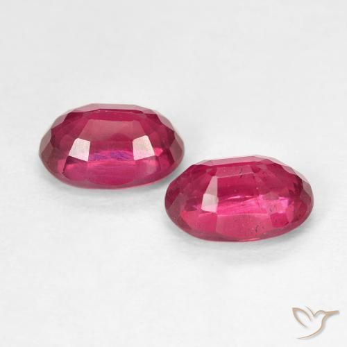 2.19 ct natürliche Rosaig-rot Rubin-Edelsteine, Oval, VS