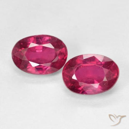 2.31ctw Natürlicher Rosaig-rot Rubin, Oval, VS