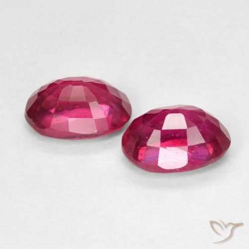 2.31 ct natürliche Rosaig-rot Rubin-Edelsteine, Oval, VS