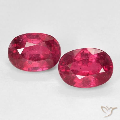 2.82ctw Natürlicher Rosaig-rot Rubin, Oval, VS