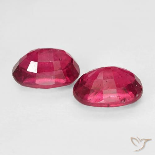 2.82 ct natürliche Rosaig-rot Rubin-Edelsteine, Oval, VS