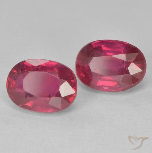 2.68 ct natürliche Hellrot Rubin-Edelsteine, Oval, VS