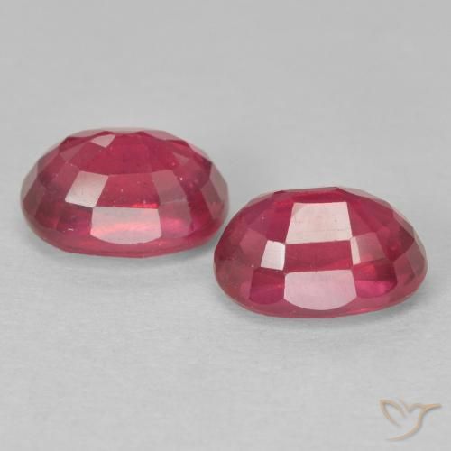 2.68 ct natürliche Hellrot Rubin-Edelsteine, Oval, VS