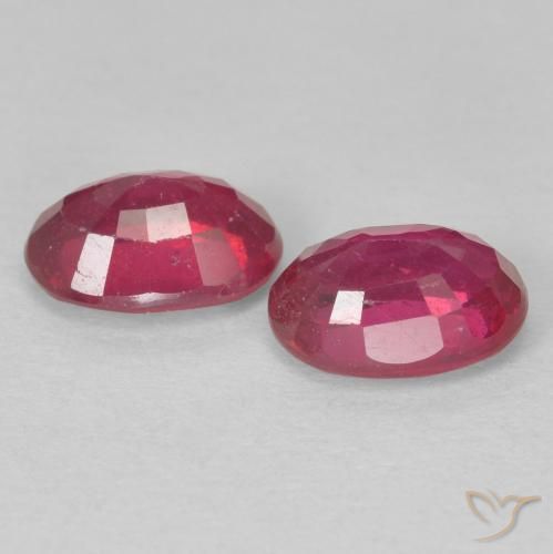 2.23 ct natürliche Hellrot Rubin-Edelsteine, Oval, VS