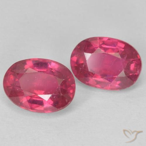 2.40 ct natürliche Hellrot Rubin-Edelsteine, Oval, VS