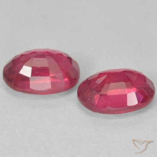 2.40 ct natürliche Hellrot Rubin-Edelsteine, Oval, VS