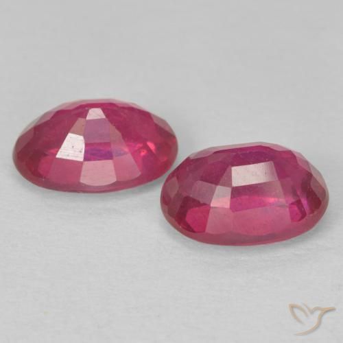 2.15 ct natürliche Hellrot Rubin-Edelsteine, Oval, VS