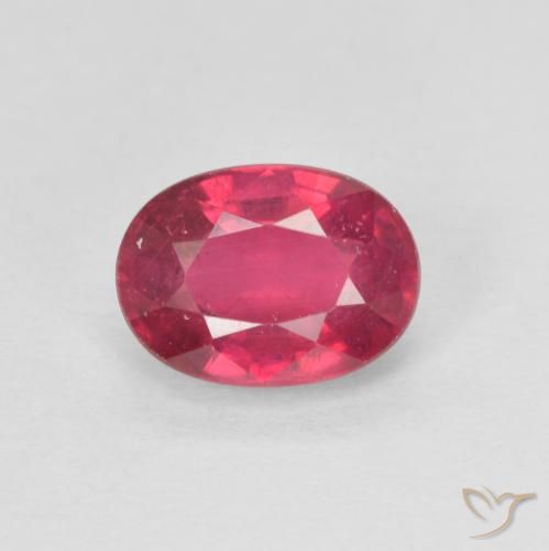 1.34ct Natürlicher Mittelrot Rubin, Oval, VS, Photo A