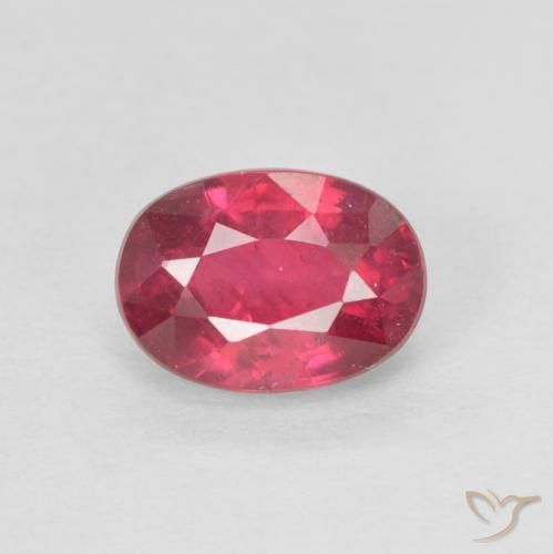 1.41ct Natürlicher Rosaig-rot Rubin, Oval, VS