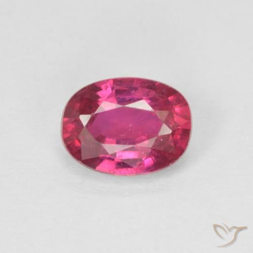 1.04ct Natürlicher Hellrot Rubin, Oval, VS