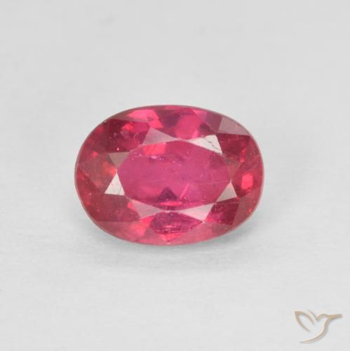 1.22ct Natürlicher Rosaig-rot Rubin, Oval, VS