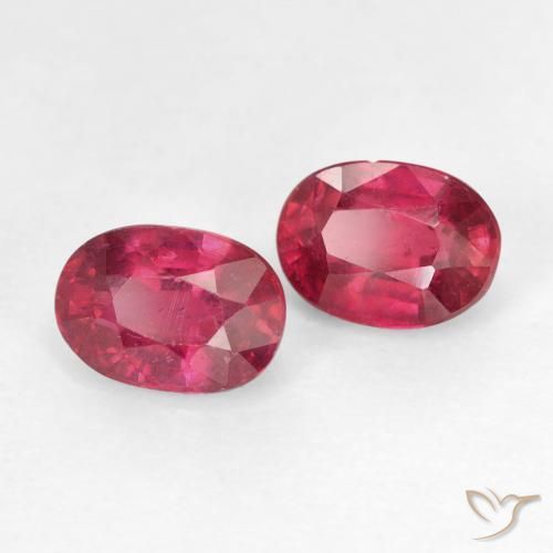 2.38 ct natürliche Marmelade Rot Rubin-Edelsteine, Oval, VS