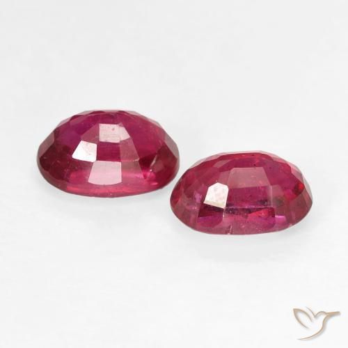 2.38 ct natürliche Marmelade Rot Rubin-Edelsteine, Oval, VS