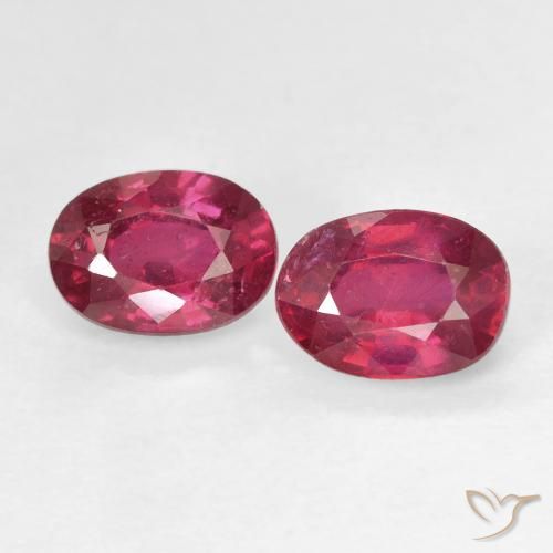 2.33ctw Natürlicher Rosaig-rot Rubin, Oval, VS