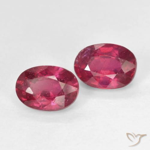 2.33 ct natürliche Rosaig-rot Rubin-Edelsteine, Oval, VS