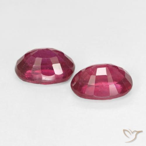 2.33 ct natürliche Rosaig-rot Rubin-Edelsteine, Oval, VS
