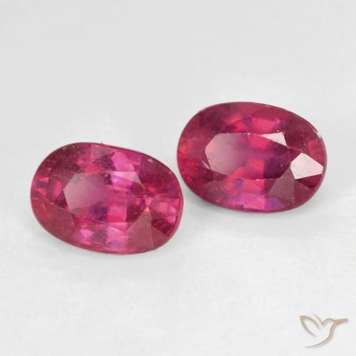 2.48 ct natürliche Hellrot Rubin-Edelsteine, Oval, VS