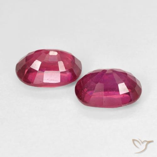 2.48 ct natürliche Hellrot Rubin-Edelsteine, Oval, VS
