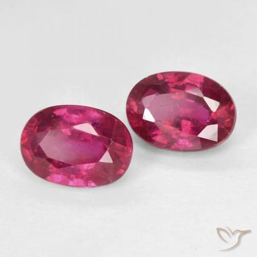 2.60 ct natürliche Mittelrot Rubin-Edelsteine, Oval, VS
