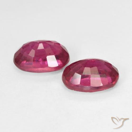 2.60 ct natürliche Mittelrot Rubin-Edelsteine, Oval, VS