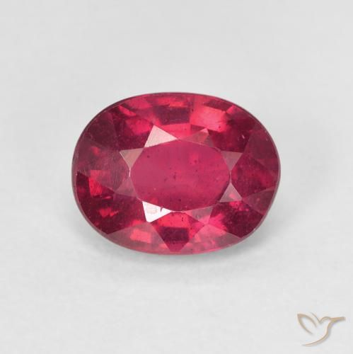 1.78ct Natürlicher Tiefes rötliches Rosa Rubin, Oval, VS