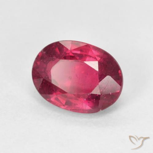 9,17 ctw natürlicher Tiefes rötliches Rosa Rubin, Oval, VS