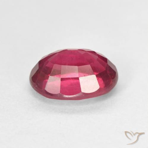9,17 ctw natürlicher Tiefes rötliches Rosa Rubin, Oval, VS