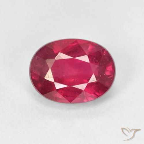 1.99ct Natürlicher Tiefes rötliches Rosa Rubin, Oval, VS