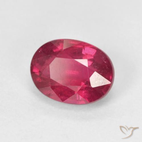 9,17 ctw natürlicher Tiefes rötliches Rosa Rubin, Oval, VS