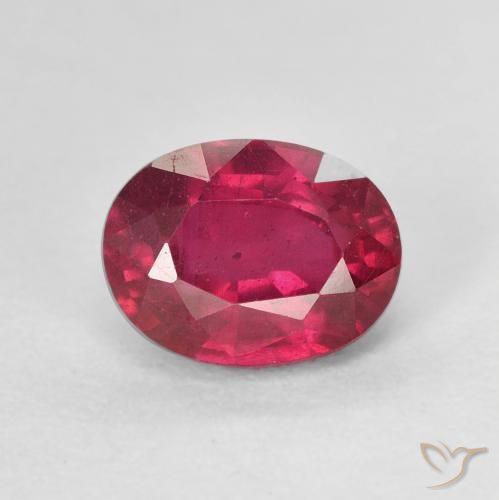 2.24ct Natürlicher Tiefes rötliches Rosa Rubin, Oval, VS