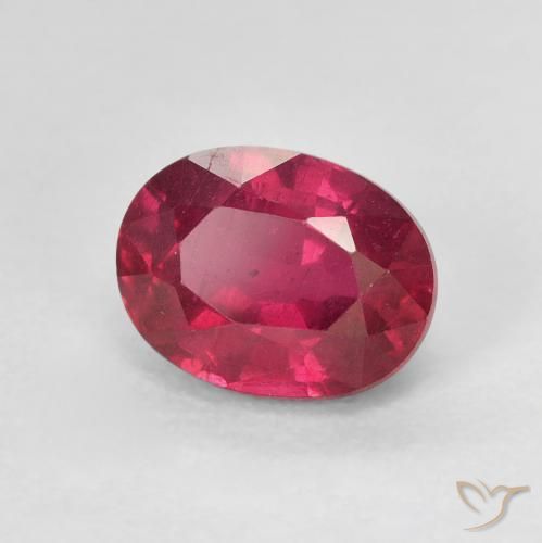 9,17 ctw natürlicher Tiefes rötliches Rosa Rubin, Oval, VS