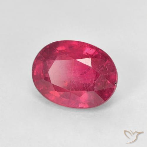 9,17 ctw natürlicher Rosaig-rot Rubin, Oval, VS